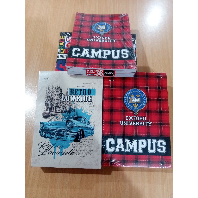 

Buku Tulis Boxy Okey 36 dan 50 Lembar (pak isi 10 buku)