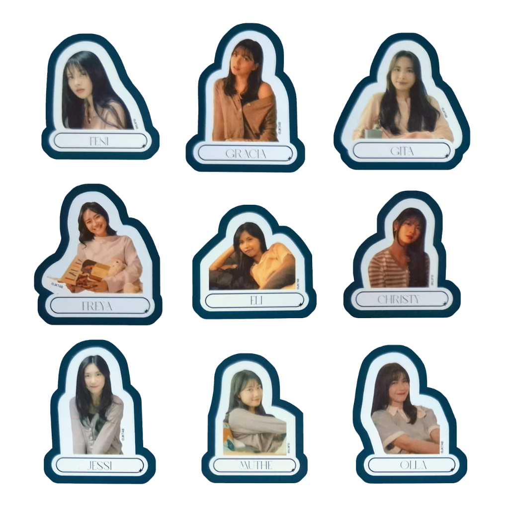 Sticker JKT48 Gen 3-6-7 Kalender 2025 A Gaze Of Dream | Feni Gracia Gita Christy Eli Freya Jessi Mut