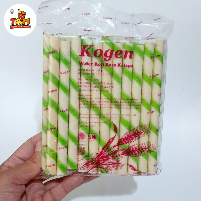 

KOGEN Wafer Roll Rasa Kelapa 200 Gram / Khong Guan - Tam Snack