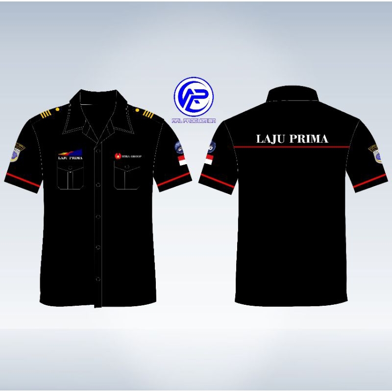 KEMEJA LAJU PRIMA FULL BORDIR LENGAN PENDEK