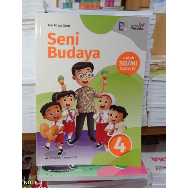 Buku Seni Budaya SD Kelas 4 Kurikulum Merdeka Erlangga