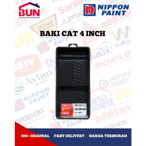 Baki Cat Nippon Paint 4 inch untuk roll kapal / bak cat kecil