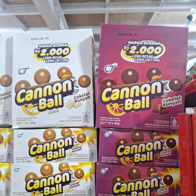 

CANON BALL chocolate 12x20gram box