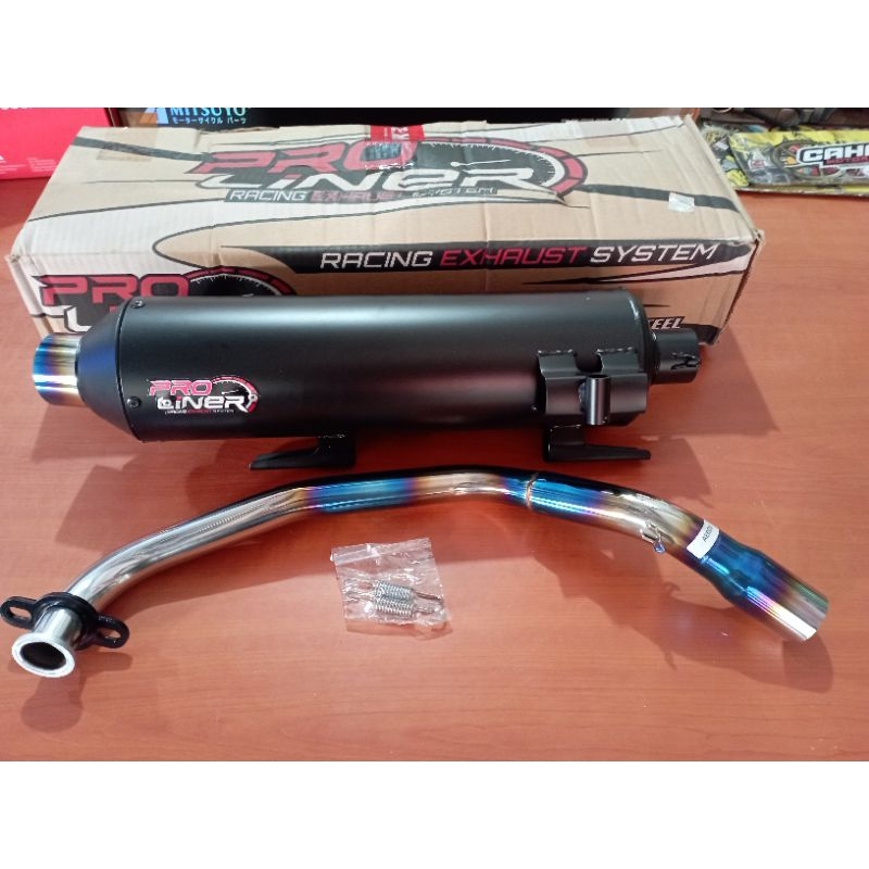Knalpot Aerox Old blue Merek Proliner(original) Std Racing