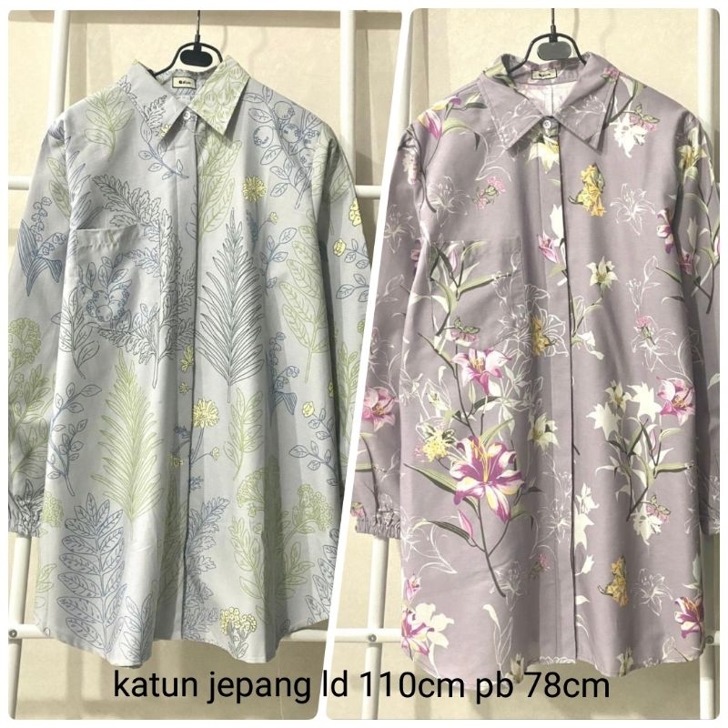 ATASAN BLOUSE KEMEJA KATUN JEPANG PREMIUM