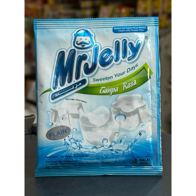 

Mr.Jelly Instant jelly powder plain / serbuk jeli instan tanpa rasa 15gr