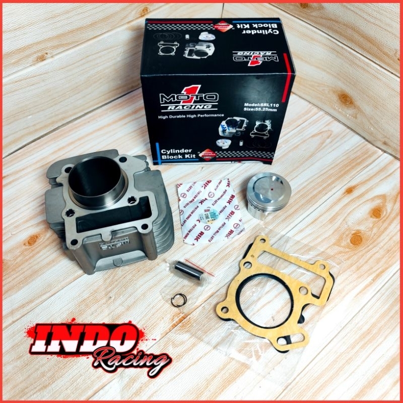 Blok Seher Moto 1 Racing Jupiter Z Vega R New Ukuran 55.25mm Blok Seher Bore Up Jupiter Z Vega R New