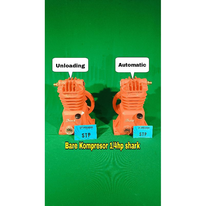 BARE KEPALA KOMPRESOR 1/4HP SHARK AUTO UNLOADING