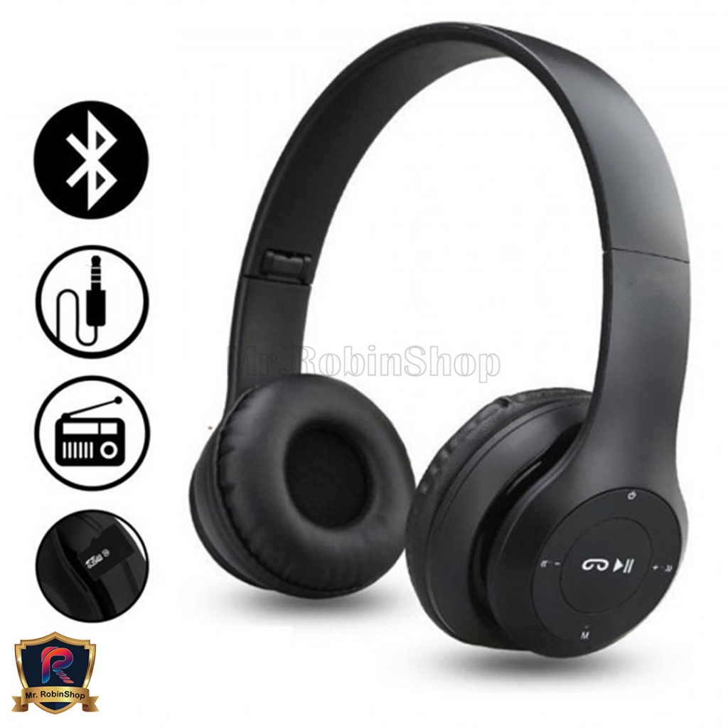 Big Sale Headphone Bluetooth P47 Headset Bando Gaming Lipat Wireless Audio Stereo Super Bass 5.0