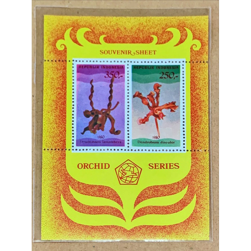 

PRANGKO INDONESIA 1980 SS ANGGREK MNH.