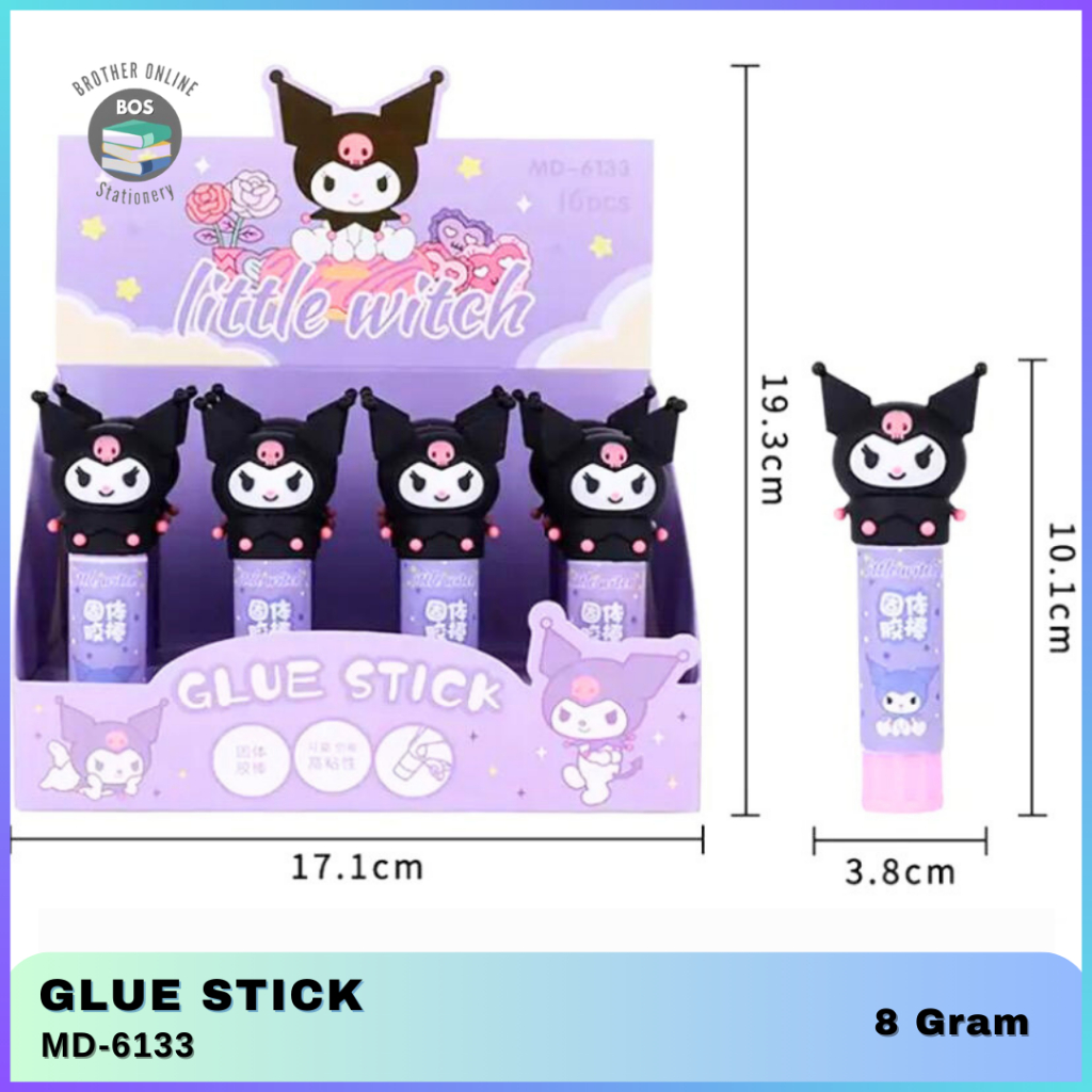 

BOS Lem Stik Kertas 8 gram Topper/Glue Stick Topper/Lem Stik Putar