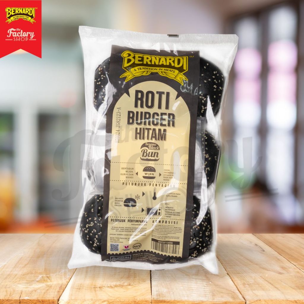 

Bernardi Roti Burger Bun Hitam Wijen