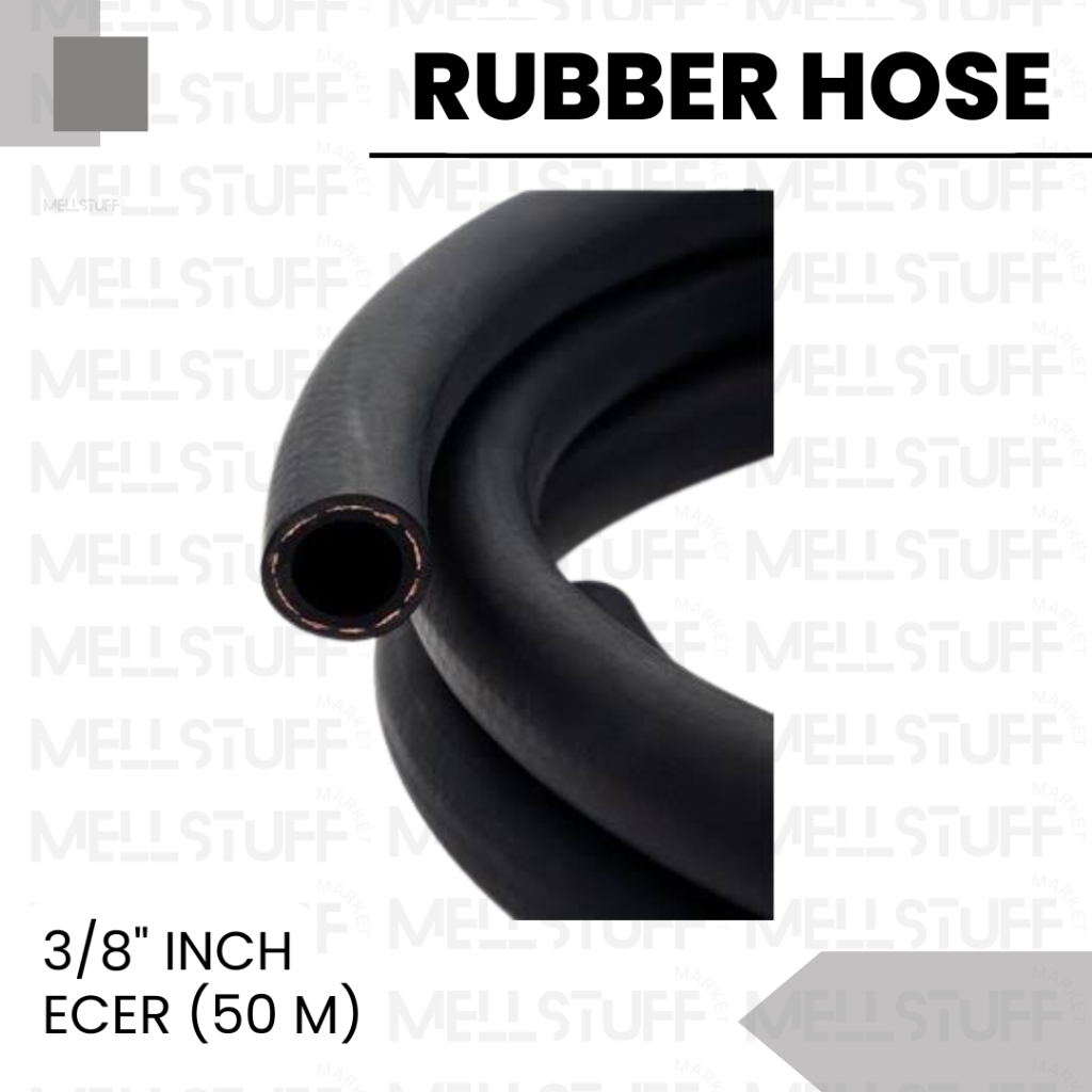 Air Hose / Rubber Hose 3/8" Inch 20 Bar (50 Meter) Selang Angin Karet