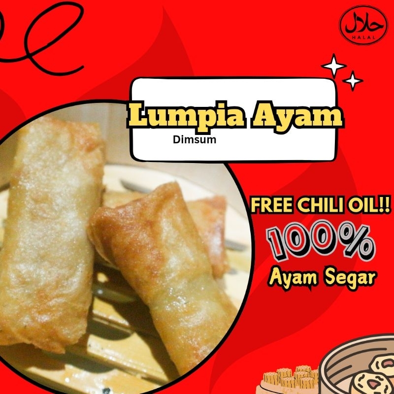 

Dimsum Lumpia/lunpia/spring roll Goreng isi 24pcs