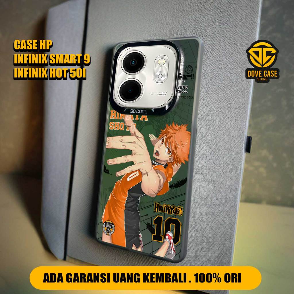 CASE INFINIX SMART 9 TERBARU CASE IMD HOLOGRAM HAIKYU - CASE IMD HYBRID PLATE HOLOGRAM - CASE HAIKYU