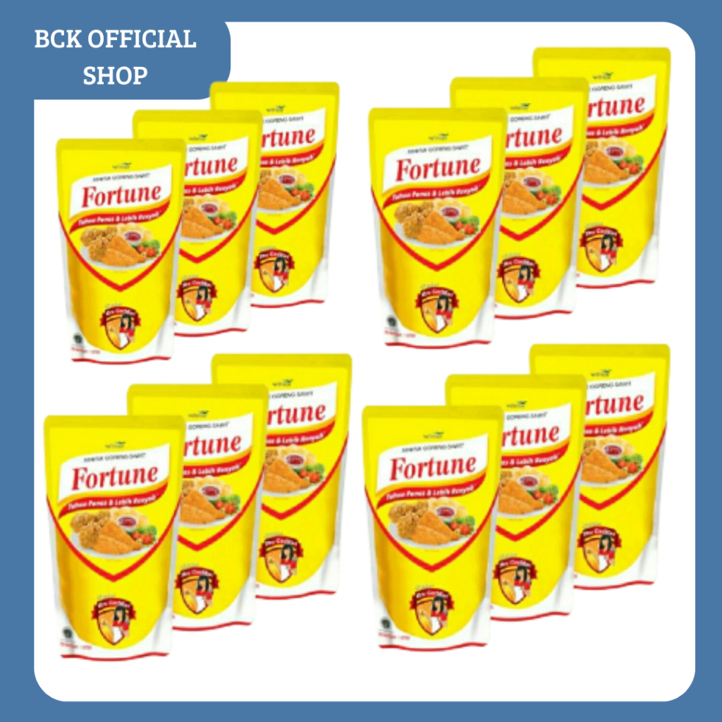 

FORTUNE MINYAK GORENG REFILL 1liter 1 KARTON (12pcs)