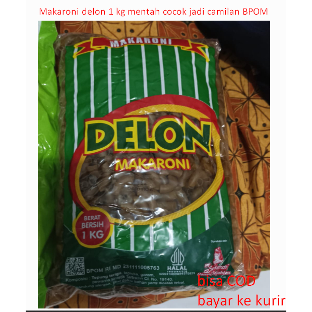 

Makaroni delon 1 kg mentah cocok jadi camilan BPOM