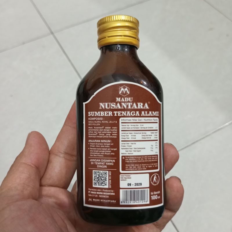

madu super nusantara 100ml asli murni bpom original