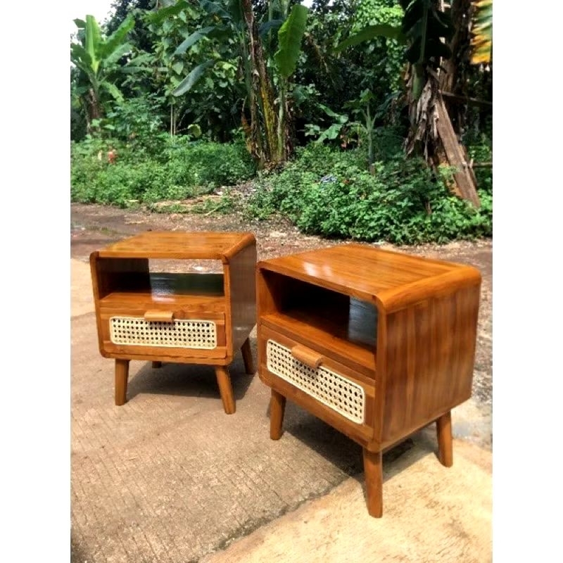 nakas retro nakas rotan nakas rotan kombinasi nakas minimalis