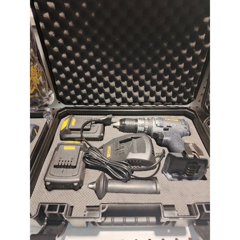 Krisbow pro bord cordless impact 13mm 18v mesin bor dinding 2 baterai