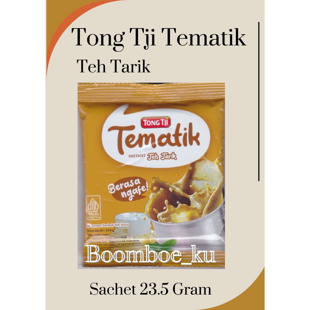 

Tong Tji Tematik Instant Teh Tarik 23.5Gram