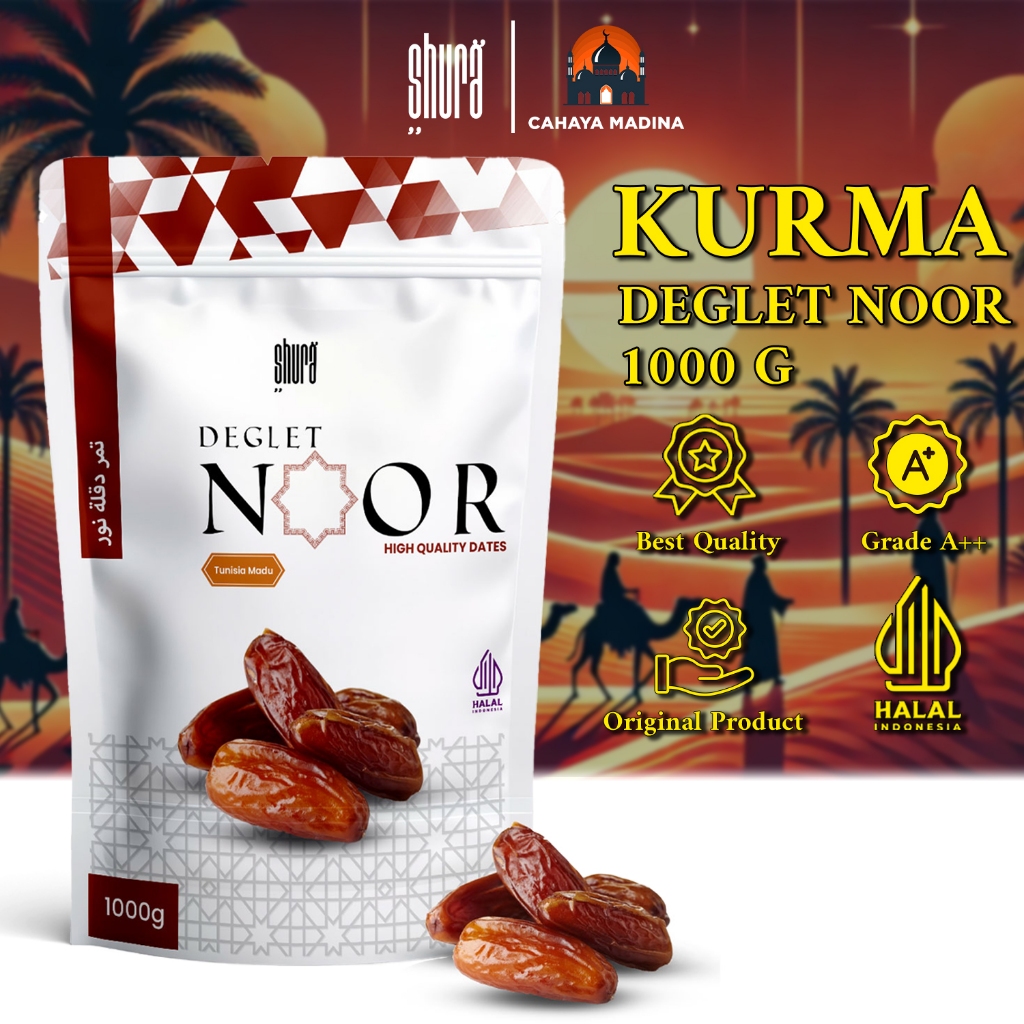 

Shura Kurma Tunisia Madu 1000 gr - Kemasan Pouch