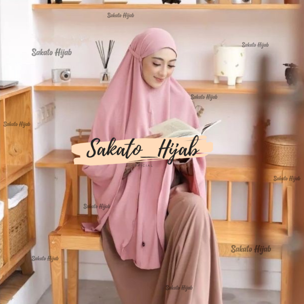 JILBAB INSTAN BERGO CRINKLE JUMBO XXL
