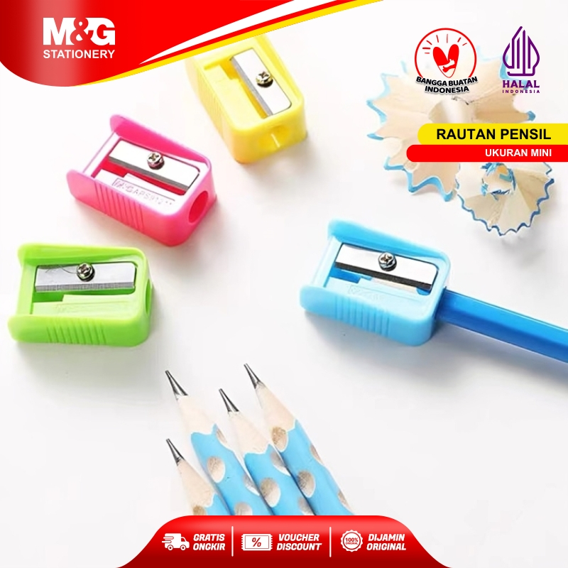 

M&G Rautan Pensil Mini Serutan Sharpener Pencil 1 Lubang Murah Tajam Cocok Semua Jenis Pensil Praktis Awet dan Berkualitas Untuk Sekolah atau Kantor