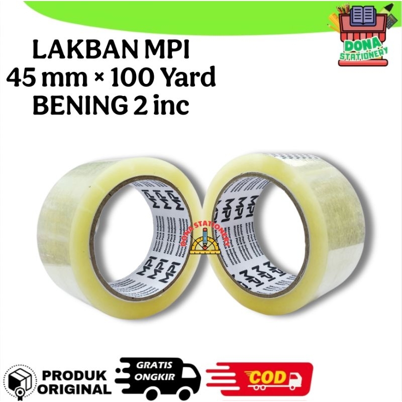 

LAKBAN BENING MPI 45 mm × 100 Yard 2 inc | LAKBAN BENING 100 Yard