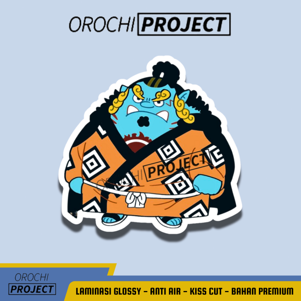 

Sticker Stiker Anime Jinbei Shichibukai ONE PIECE CHIBI SERIES Vinyl Glossy Anti Air Sticker Laptop HP Tumbler Motor Helm
