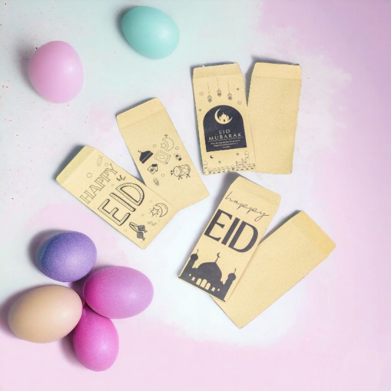 

10 PCS AMPLOP LEBARAN CRAFT PAPER / AMPLOP ANGPAU VINTAGE by TOOKE