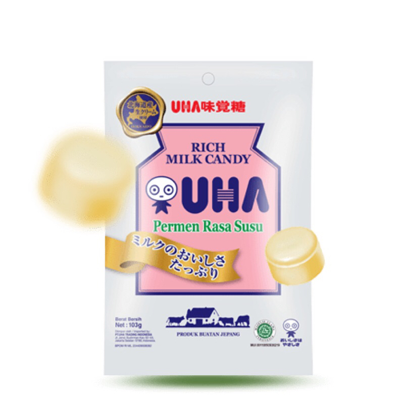 

Uha Milk Candy (Rich Milk / Strawberry / Matcha / Coffee / Mint Milk) 103gr