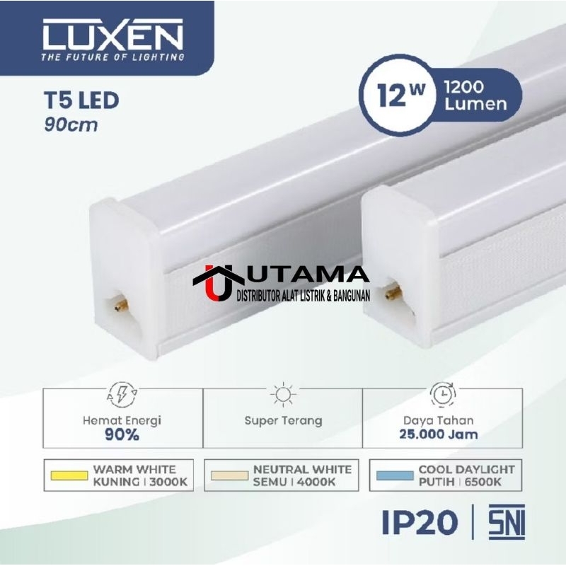 Luxen Lampu TL LED Tube Light T5 12 watt