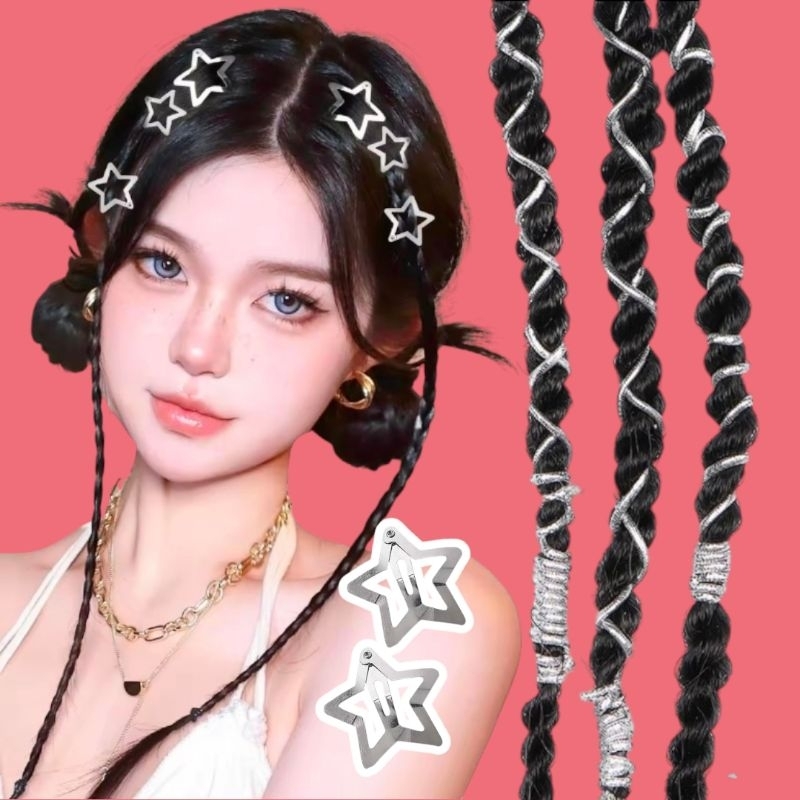 hairdostoreid Tali Kepang Gimbal Rambut Styling Shimmer Kepang Afrika