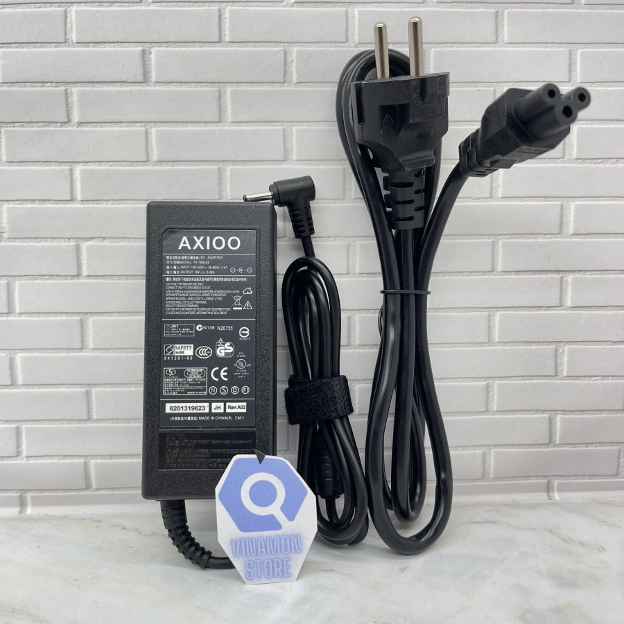 Adaptor Charger N14RPF/Axioo Mybook Hype 5 AMD 19V 3.42A 65W Original Axioo NBAXMH5X3082R1