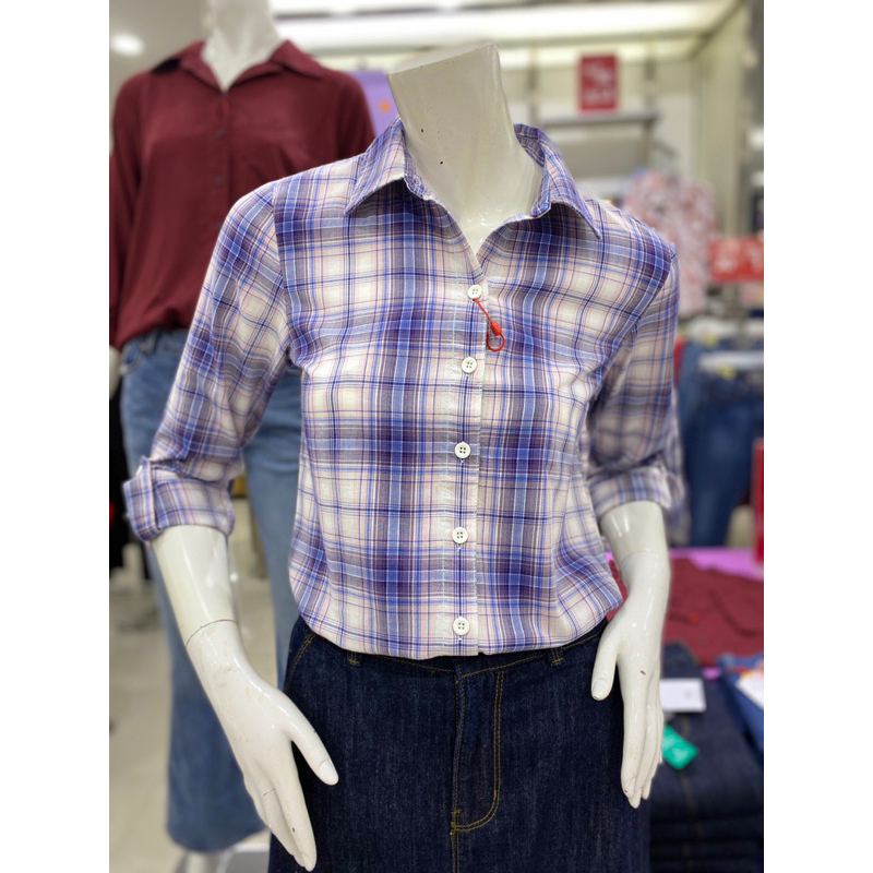 kemeja ako motif kotak original merk matahari