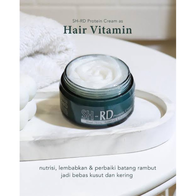 SHRD Protein Cream | Moisturizer & Vitamin Rambut untuk perawatan rambut kering sh-rd