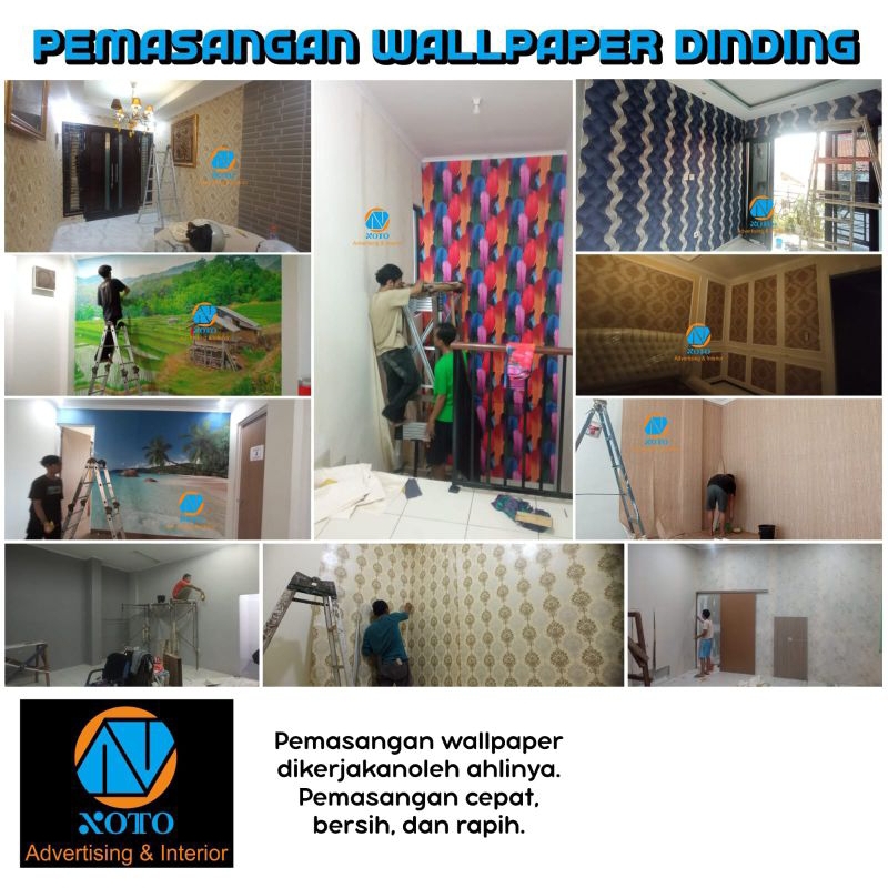 Jasa pasang wallpaper, sticker