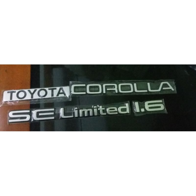 emblem bagasi corolla twincam