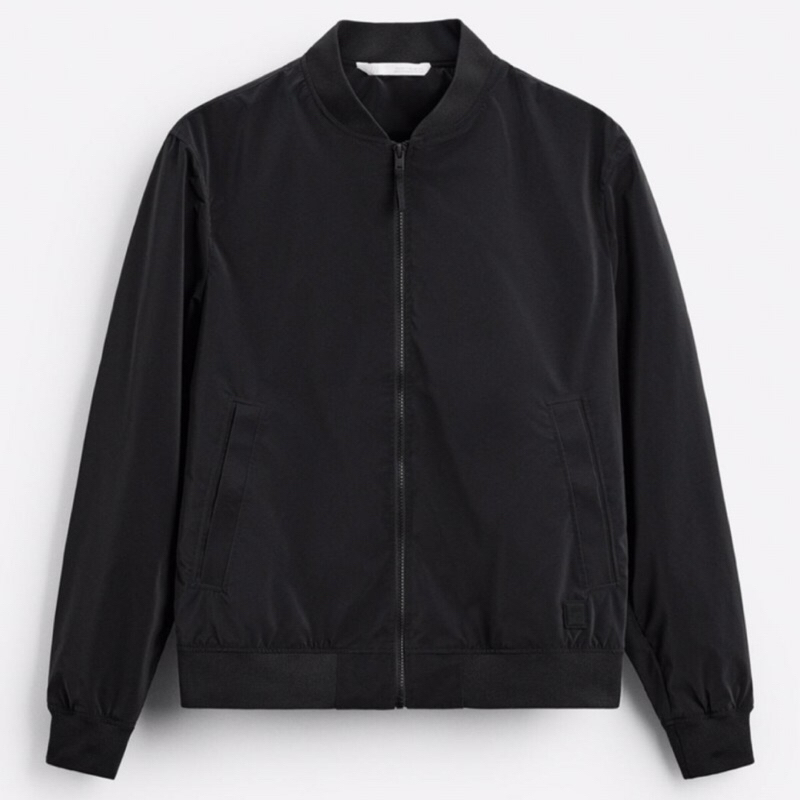 ZARA Men Jacket Lightweight Bomber Jaket Pria Black