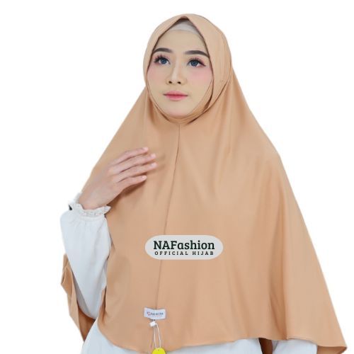 Hijab Instan Jilbab Bergo Non Pet Jumbo size XL Jersey