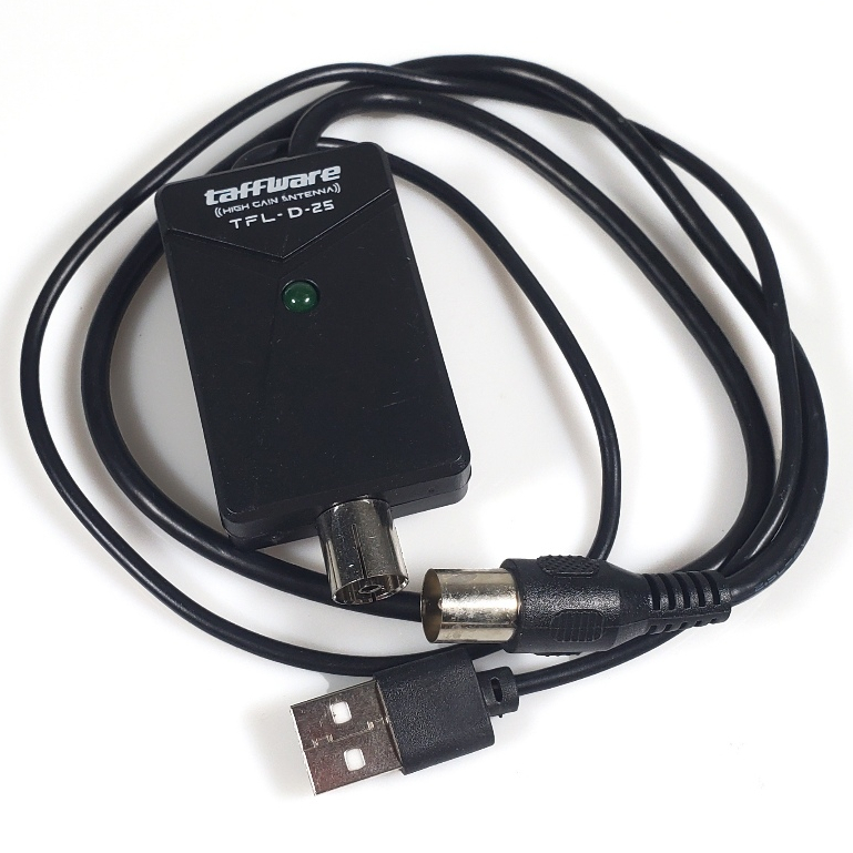 Taffware Penguat Sinyal Antena TV Digital 35dB Amplifier Booster Sinyal TV Booster Antena TV Digital