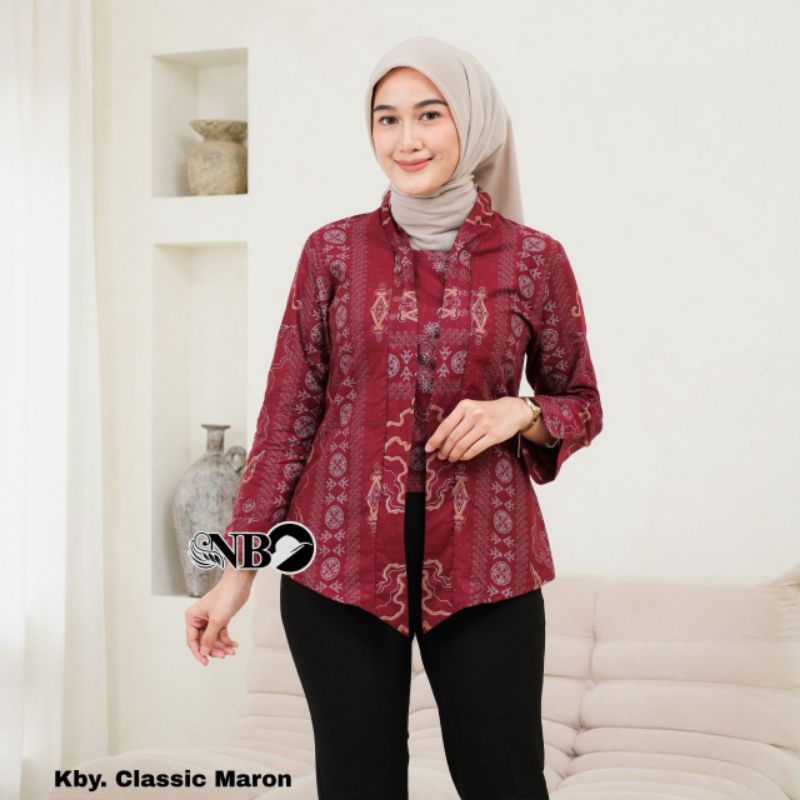 Baju Batik Wanita Modern Terbaru 2025 Model Kebaya Terlaris Blouse Batik Wanita Kerja Lengan Panjang