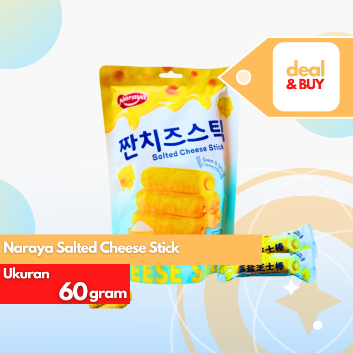 

Naraya Salted Cheese Stick - Sweet & Salty Cheese Filling - Stik Rasa Keju 60g