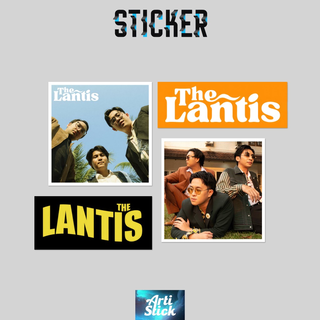 

(4 PCS) Sticker Band Series THE LANTIS STICKER PACK | Vinyl Laminasi anti air | ArtiStick Merch