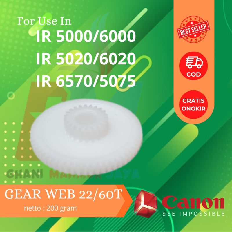 Gear Web 22/60 T Mesin Fotocopy Canon Ir 5000/6020/6570/5575