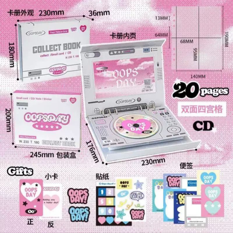 A5 OOPS Day Collect Book Mini CD - 20 pages | Binder - Kolbuk