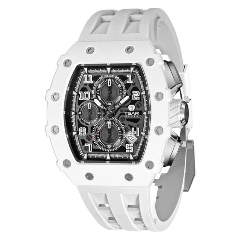 jam tangan Tsar Bomba TB8204B White