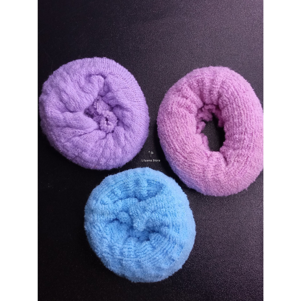 Karet Rambut Donat Isi 3 Preloved (NEW)