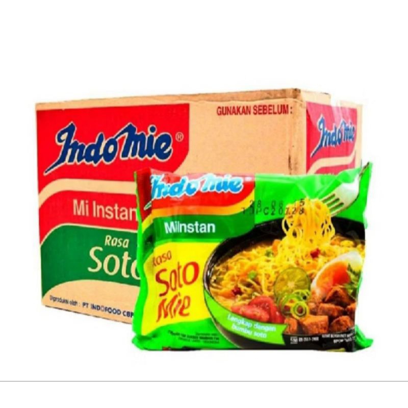 

INDOMIE RASA SOTO MIE ISI 1 KARTON 40PCS